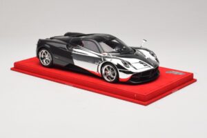 Pagani Huayra Chrome Silver Unikāls Eksemplārs BBR 1:18 P1873CM Sveķi — attēls 4 no 7