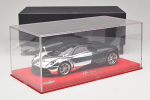 Pagani Huayra Chrome Silver Unikāls Eksemplārs BBR 1:18 P1873CM Sveķi — attēls 7 no 7