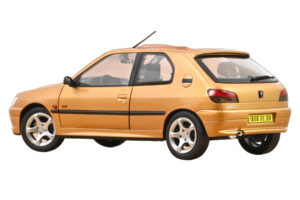 Peugeot 306 S16 Blaze Yellow Norev 1:18 184940 Metāls — attēls 3 no 3
