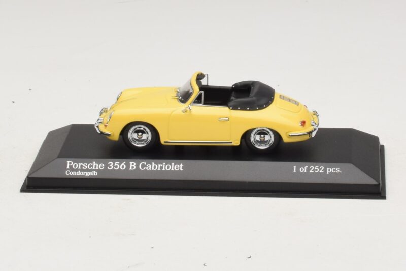 Porsche 356 B Kabriolets Dzeltens Minichamps 1:43 400064334 Metāls
