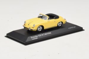 Porsche 356 B Kabriolets Dzeltens Minichamps 1:43 400064334 Metāls — attēls 2 no 4