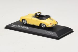 Porsche 356 B Kabriolets Dzeltens Minichamps 1:43 400064334 Metāls — attēls 3 no 4