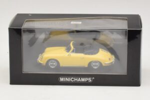 Porsche 356 B Kabriolets Dzeltens Minichamps 1:43 400064334 Metāls — attēls 4 no 4