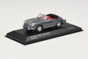 Porsche 356C Cabriolet Pelēks Minichamps 1:43 430062339 Metāls — attēls 2 no 4