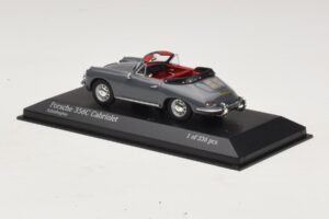 Porsche 356C Cabriolet Pelēks Minichamps 1:43 430062339 Metāls — attēls 3 no 4