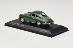 Porsche 356C Tumši Zaļš Minichamps 1:43 430062329 Metāls — attēls 3 no 4