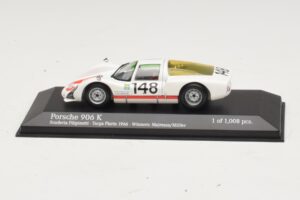 Porsche 906 K Scuderia Filipinetti #148 W. Mairesse / H. Muller Targa Florio Winners 1966 Minichamps 1:43 400666648 Metāls