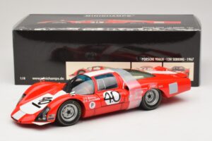 Porsche 906 LH Squadra Tartaruga #40 D. Spoerry / R. Steinemann 12 Hours of Sebring 1967 Minichamps 1:18 100676140 Metāls — attēls 8 no 8