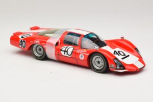 Porsche 906 LH Squadra Tartaruga #40 D. Spoerry / R. Steinemann 12 Hours of Sebring 1967 Minichamps 1:18 100676140 Metāls — attēls 6 no 8
