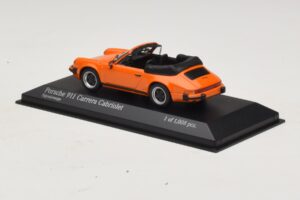 Porsche 911 930 Carrera Cabriolet Oranžs Minichamps 1:43 430062038 Metāls — attēls 3 no 4