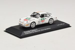 Porsche 911 964 Carrera 2 #33 M. Hakkinen Monaco Carrera Cup Winner 1993 Minichamps 1:43 430936033 Metāls — attēls 2 no 4