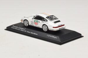 Porsche 911 964 Carrera 2 #33 M. Hakkinen Monaco Carrera Cup Winner 1993 Minichamps 1:43 430936033 Metāls — attēls 3 no 4