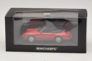 Porsche 911 964 Carrera 2 Cabriolet Sarkans Minichamps 1:43 430067330 Metāls — attēls 4 no 4