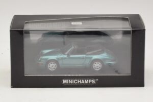 Porsche 911 964 Carrera 2 Cabriolet Tirkīza Minichamps 1:43 430067332 Metāls — attēls 4 no 4