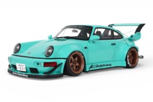 Porsche 911 964 RWB Kashiwa Blue GT Spirit 1:18 GT569 Sveķi — attēls 2 no 2