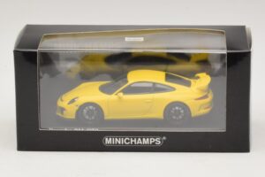 Porsche 911 991 GT3 Dzeltens Minichamps 1:43 410062021 Metāls — attēls 4 no 4