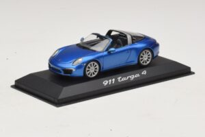 Porsche 911 991 Targa Zils Metālisks Minichamps 1:43 WAP0200350E Metāls — attēls 2 no 4