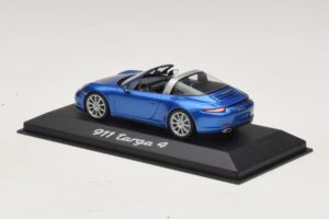 Porsche 911 991 Targa Zils Metālisks Minichamps 1:43 WAP0200350E Metāls — attēls 3 no 4