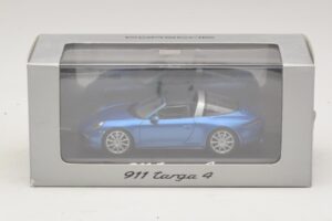 Porsche 911 991 Targa Zils Metālisks Minichamps 1:43 WAP0200350E Metāls — attēls 4 no 4