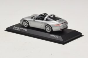Porsche 911 991 Targa Sudrabains Minichamps 1:43 410062442 Metāls — attēls 3 no 4