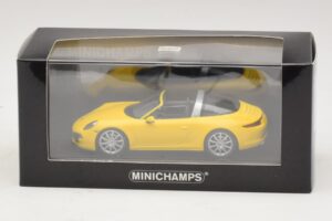 Porsche 911 991 Targa Dzeltens Minichamps 1:43 410062441 Metāls — attēls 4 no 4