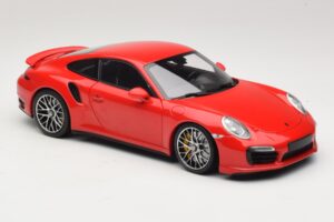 Porsche 911 991 Turbo S Sarkans Minichamps 1:18 110062320 Metāls — attēls 6 no 8
