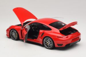 Porsche 911 991 Turbo S Sarkans Minichamps 1:18 110062320 Metāls — attēls 5 no 8