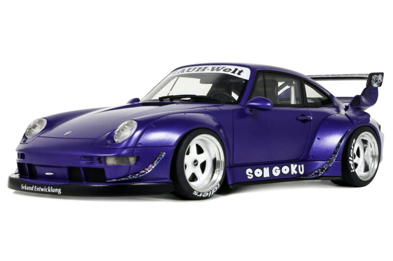 Porsche 911 993 RWB Son Goku Purple GT Spirit 1:18 GT571 Sveķi
