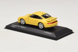 Porsche 911 993 Turbo S Dzeltens Minichamps 1:43 430069270 Metāls — attēls 3 no 4