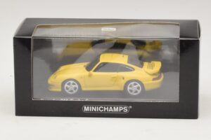 Porsche 911 993 Turbo S Dzeltens Minichamps 1:43 430069270 Metāls — attēls 4 no 4