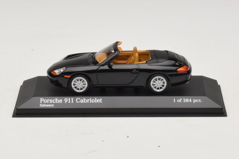 Porsche 911 996 Kabriolets Melns Metālisks Minichamps 1:43 400061090 Metāls