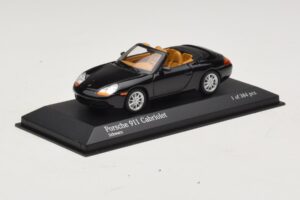 Porsche 911 996 Kabriolets Melns Metālisks Minichamps 1:43 400061090 Metāls — attēls 2 no 4
