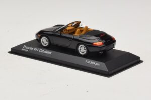 Porsche 911 996 Kabriolets Melns Metālisks Minichamps 1:43 400061090 Metāls — attēls 3 no 4