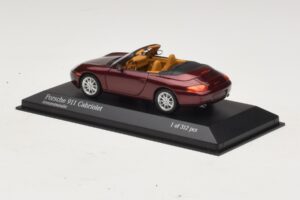 Porsche 911 996 Kabriolets Sarkans Metālisks Minichamps 1:43 400061092 Metāls — attēls 3 no 4