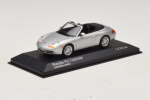 Porsche 911 996 Kabriolets Sudrabs Metālisks Minichamps 1:43 400061091 Metāls — attēls 2 no 4
