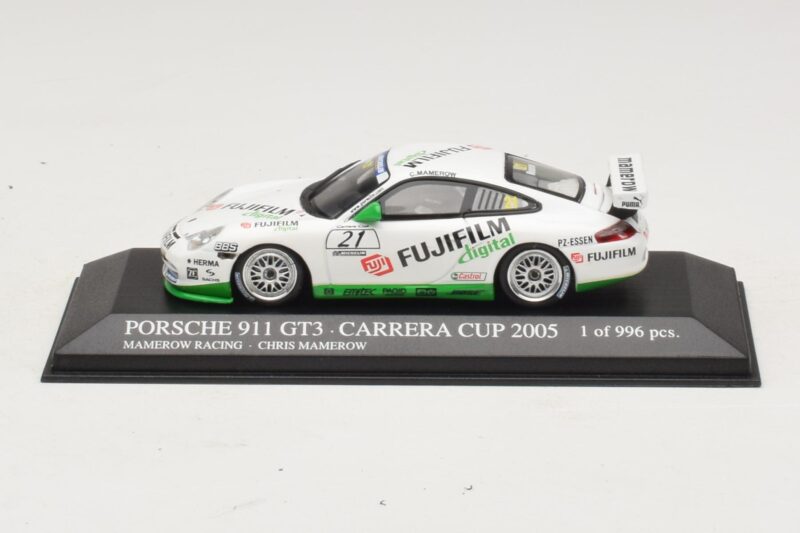 Porsche 911 996 GT3 Cup #21 Mamerow Porsche Carrera Cup Deutschland 2005 Minichamps 1:43 403056221 Metāls