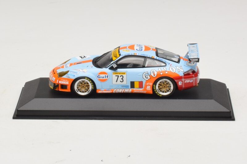 Porsche 911 996 GT3 RSR Gulf #73 Lefort / Lambert 1000km Spa 2005 Minichamps 1:43 400056473-P1 Metāls
