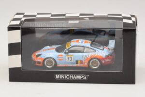 Porsche 911 996 GT3 RSR Gulf #73 Lefort / Lambert 1000km Spa 2005 Minichamps 1:43 400056473-P1 Metāls — attēls 4 no 4