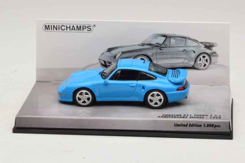 Porsche 911 996 Turbo S 3.6 Jubilejas Izdevums Zils Minichamps 1:43 Porsche 911 996 Turbo S 3.6 Jubilejas Izdevums Zils Minichamps 1:43 436069270 Metāls