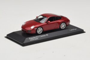 Porsche 911 997 Carrera 4S Red Metallic Minichamps 1:43 400066422 Metāls — attēls 2 no 4