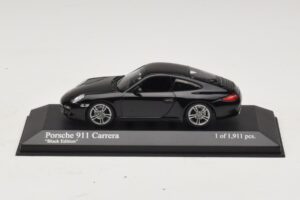 Porsche 911 997 Carrera Black Edition Minichamps 1:43 400066425 Metāls