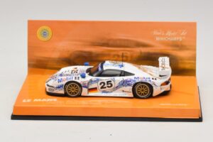 Porsche 911 GT1 #25 B. Wollek / T. Boutsen / H-J. Stuck 24 Hours of Le Mans 1996 Minichamps 1:43 403966625 Metāls