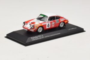 Porsche 911 S #4 G. Larrousse / J-C. Perramond 2nd Place Rally Monte Carlo 1972 Minichamps 1:43 400726804 Metāls — attēls 2 no 4