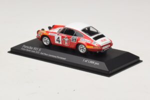 Porsche 911 S #4 G. Larrousse / J-C. Perramond 2nd Place Rally Monte Carlo 1972 Minichamps 1:43 400726804 Metāls — attēls 3 no 4