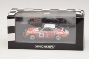Porsche 911 S #4 G. Larrousse / J-C. Perramond 2nd Place Rally Monte Carlo 1972 Minichamps 1:43 400726804 Metāls — attēls 4 no 4