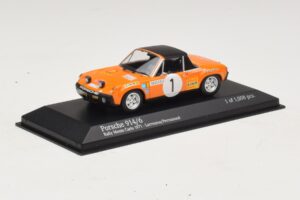 Porsche 914/6 #1 G. Larrousse / J-C. Perramond Rally Monte Carlo 1971 Minichamps 1:43 400716501 Metāls — attēls 2 no 4