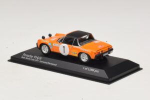 Porsche 914/6 #1 G. Larrousse / J-C. Perramond Rally Monte Carlo 1971 Minichamps 1:43 400716501 Metāls — attēls 3 no 4