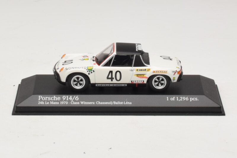 Porsche 914/6 #40 G. Chasseuil / C. Ballot-Lena Class Winners 24 Hours of Le Mans 1970 Minichamps 1:43 Porsche 914/6 #40 G. Chasseuil / C. Ballot-Lena Class Winners 24 Hours of Le Mans 1970 Minichamps 1:43 400706540 Metāls