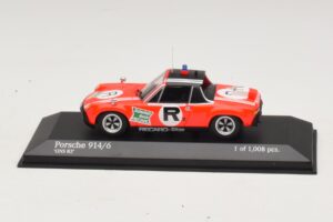 Porsche 914/6 ONS R2 Sarkans Minichamps 1:43 400746500 Metāls
