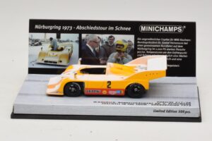 Porsche 917/10 #2 W. Kauhsen Farewell In The Snow Nurburgring 1973 Minichamps 1:43 437736592 Metāls